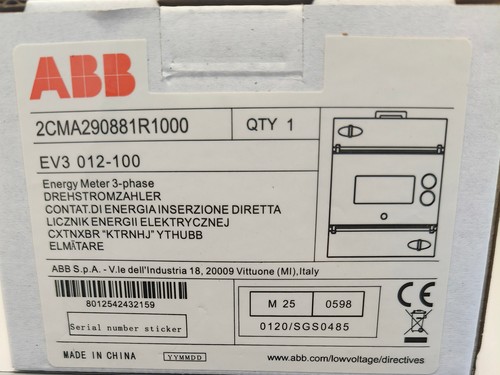 Abb ev3 012 100 misuratore - misuratore, di
