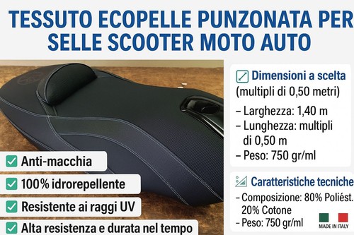 Ecopelle sella scooter moto - ecopelle,