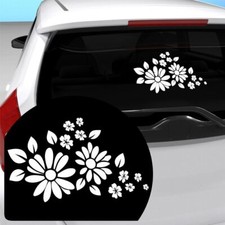 Adesivi Per Fiori Per Vetri Posteriori Auto Bianchi 30x18 Cm N15E5C