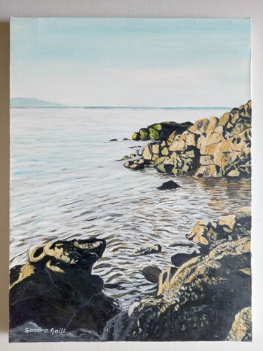 106 quadro olio tela marina - 106,