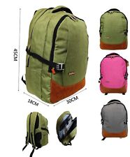 Zaino da scuola viaggio aereo low cost in tessuto nylon robusto tasche porta PC
