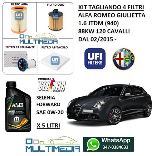 Tagliando filtri ufi - filtri,