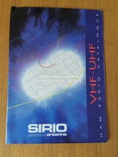 SIRIO ANTENNE VHF UHF HAM RADIO CATALOGUE CATALOGO GENERALE VINTAGE TECHNICAL