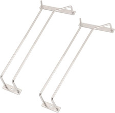 Portabicchieri in Acciaio Inox, 27,5 Cm, Supporto per Bicchiere Da Vino, Decoraz