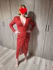 Bellissimo abito sera rosso - abito,