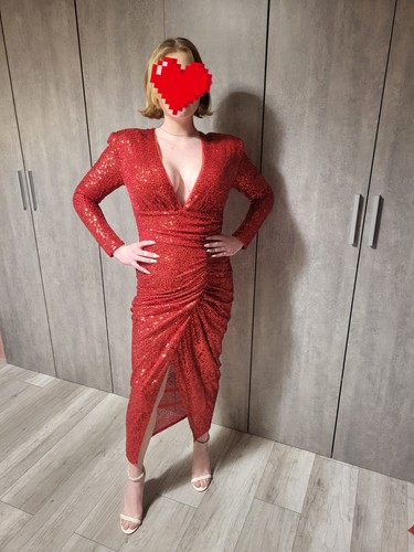 Bellissimo abito sera - sera, rosso