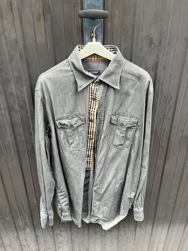 Camicia burberry grigia - camicia,