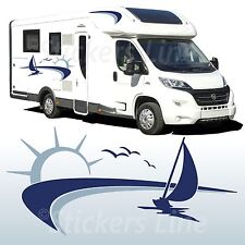 Adesivi per camper mod. PEACE cm 130x50 adesivo camper caravan stampe stickers