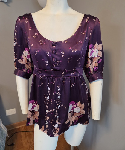 Blusa yumi kim viola floreale - viola,