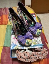 IRREGULAR CHOICE ICONIC SCARPE DONNA NUMERO 41 PURPLE MODELLO BAN JOE COLLEZIONE