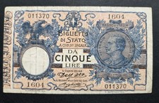 5 LIRE VITTORIO EMANUELE III