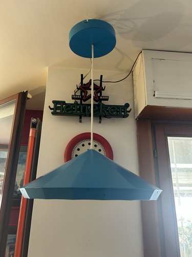 Lampadario sospensione blu - lampadario,