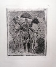 MINO MACCARI - "Il carabiniere" Acquaforte originale firmata e numerata 27/59