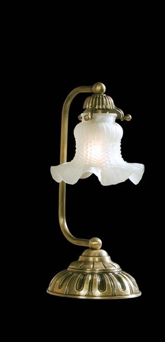 Lumetto ottone antico vetro - ottone,