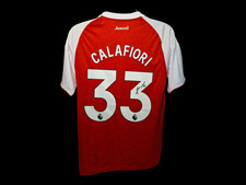 Maglia calcio firmata Riccardo Calafiori 25/26 Arsenal COA