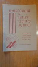 WATT RADIO 1939 - CATALOGO