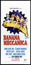 BANANA MECCANICA LOCANDINA CINEMA FILM EROTICO JEAN-FRANÇOIS DAVY 1972 AFFICHE