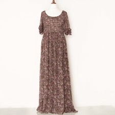 Abito lungo, fantasia floreale