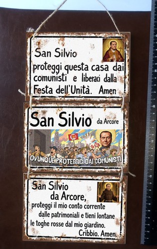 Targa silvio berlusconi - targa,