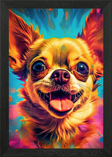 Chihuahua Hippie poster arte