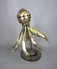 Scultura medusa metallo firma