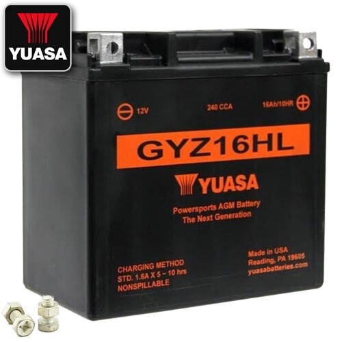 Batteria moto yuasa gyz16hl - batteria,