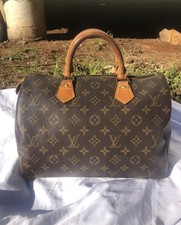 AUTENTICA Louis Vuitton Speedy 30 borsa a mano monogramma vintage VI0920