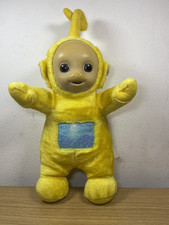 Vintage Teletubbies Laa Laa Yellow Brown Eyes Plush Stuffed Toy