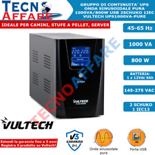 Gruppo Di Continuità UPS Onda Sinusoidale Pura 1000VA 800W Stabilizzatore
