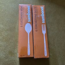 Sambonet Hannah 6 Cucchiaini Caffè + 6 Forchettine Dolce Confezioni Sigillate