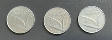 ITALIA  - 3 monete 10 LIRE  spiga  - del 1975 , 1976 e 1977