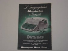 advertising Pubblicità 1958 PORTATILE REMINGTON