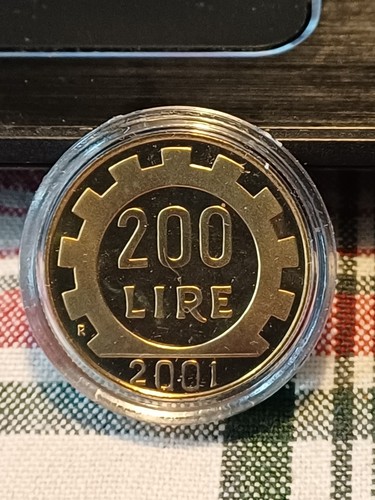 200 lire 2001 - 2001, proof