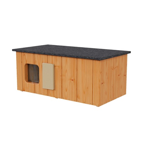 Qls cuccia per gatti legno - qls, in