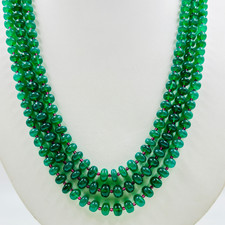 Collana in onice verde