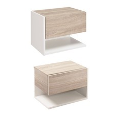 HOMCOM Set 2 Comodini Sospesi