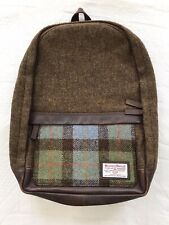 Raro zaino/zaino HARRIS TWEED per M&S (Marks & Spencer) tartan