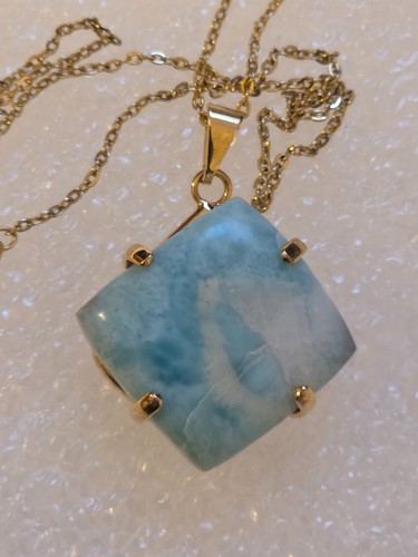 Collana con ciondolo larimar - ciondolo,