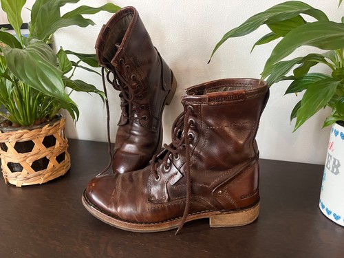 Cat caterpillar vintage cuir - vintage,