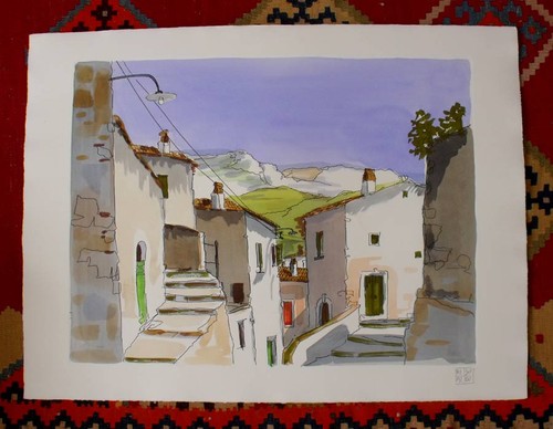 Aldo riso acquaforte 80x60 - acquaforte, cm.80x60