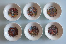 sei piatti ceramica De Simone buon ricordo Autogrill