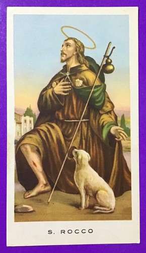 Santino holy card san - card,, rocco