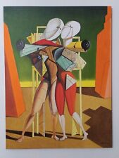 Quadro DIPINTO A MANO Ettore e Andromaca de Chirico olio su tela 80x60 Buzzoni