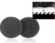 Set 48 Pezzi Adesivo Tondo Maschio+Femmina Velcro Adesivo Rotondo Diametro 16mm