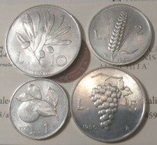 1950 SERIE COMPLETA 1-2-5-10