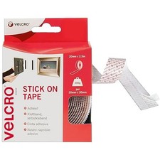 VELCRO® Stick On Tape Bianco