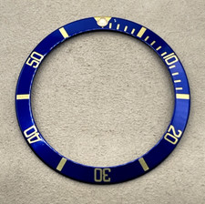 Rolex Submariner 16613 inserto ghiera bezel insert blu e oro B315-16808-182-A1