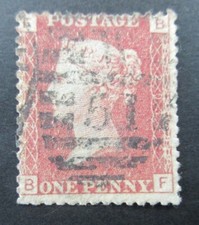 Francobollo inglese rosso un