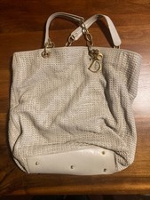 BORSA CHRISTIAN DIOR PELLE BEIGE CM 45X45 - COME DA IMMAGINI