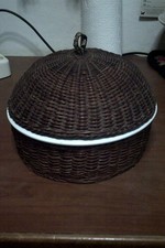 paniere rotondo in ceramica e vimini   mulino bianco con coperchio  leggi